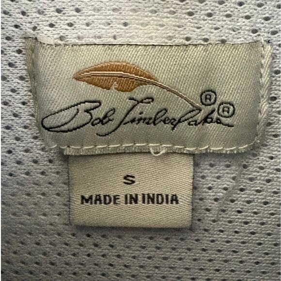 Bob Timberlake Men's Navy/White Vented Yoke-Deep Sea Angler Marlin Shirt-S/S-S - Picture 4 of 6